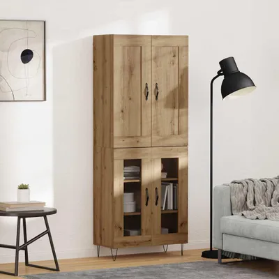 Produktbild von vidaXL Highboard Artisan-Eiche 69,5 x 34 x 180 cm Holzwerkstoff