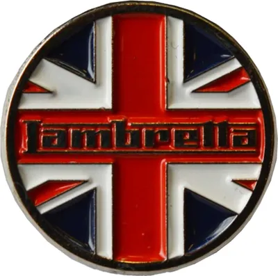 Image de Lambretta - Insigne "UK" aiguille LB252 (taille unique) (rouge/blanc)