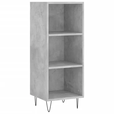 Image de Buffet gris béton 34,5x32,5x90 cm bois d'ingénierie