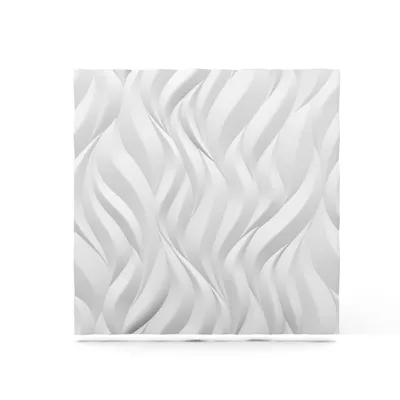 Immagine prodotto di DECCART | Pannelli da soffitto 3D e pannelli da parete bianchi | Fiamme da soffitto in schiuma decorativa Casetone | 60 cm x 60 cm | 0,36 m²