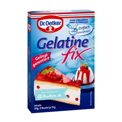 Produktbild von Dr Oetker Żelatyna Fix szybkie i łatwe przygotowanie 30g