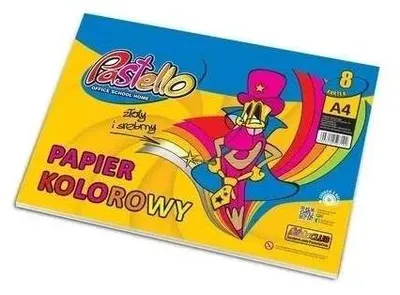 Image de Papier couleur A4, 8 feuilles, brillant - Alfa Pastello