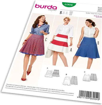 Produktbild von 6904 Rock mit Hüftpasse, Burda