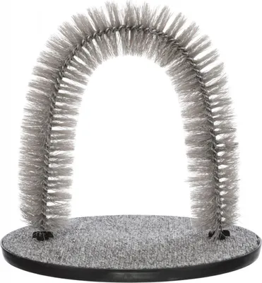 Image de Tapis de massage et de toilettage 36 × 33 cm gris