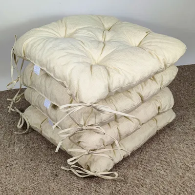 Produktbild von Rattani Stuhlkissen / Sitzkissen Klara  4x ,  42 x 42 x 8 cm Colore beige