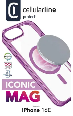 Produktbild von Cellularline Iconic MAG MagSafe Case fr Apple iPhone 16e Pink