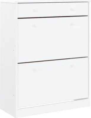 Obrázek produktu pro vidaXL Botník ALTA White 77x35x96 cm Borovicový masiv