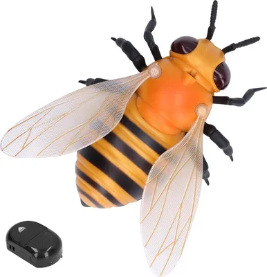 Image de Jouet abeille télécommandé, corps flexible, effet lumineux LED, aspect réaliste