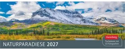 Produktbild von Naturparadiese Premium-Tischplaner 2027 - Wochenkalender mit 53 Fotografien