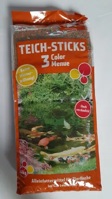 Produktbild von Pond-Star 3 Color Menü 4Kg Teichsticks Teichfutter Sticks Mix Futter