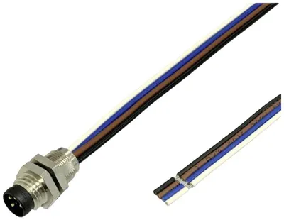 Sensor-/Aktor-Einbaustecker M8, 0,2 m, 4-polig, 1 St.