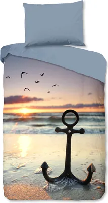 Produktbild von Good Morning Bettwäsche "Mar" mit Strand / Meer - Multi - 140 X 200 cm  - 100% Baumwolle
