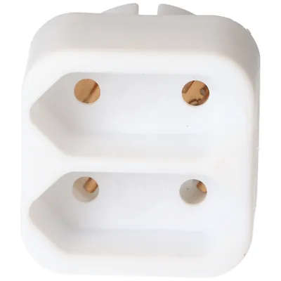 Produktbild von Multiplug 2x Euro biały, 2-krotny adapter gniazda w kolorze białym