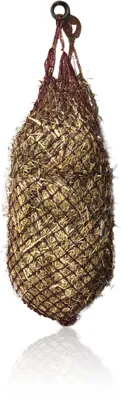 Produktbild von Heunetz für Pferde engmaschiges Heunetz in bordeaux - Maschenweite 3x3 cm Füllgewicht 3-4 kg