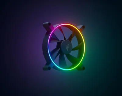 Produktbild von Razer Kunai Chroma - Gehäuselüfter - 140 mm (Packung mit 3)
