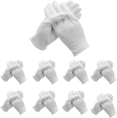 Produktbild von Famanu Baumwollhandschuhe für kosmetische Anwendungen - Weiß