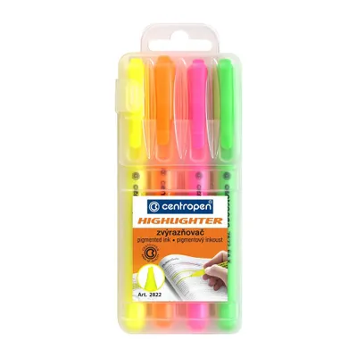 Immagine prodotto di Evidenziatore Centropen 2822, set di 4 colori