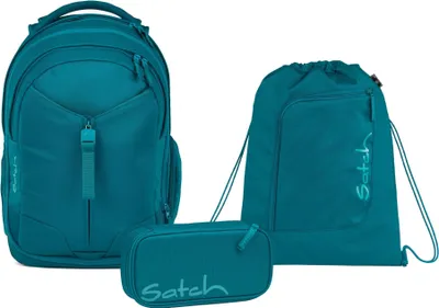 Produktbild von Satch, Schulrucksack-Set MATCH Deep Petrol 3-teilig, Kollektion 25/26