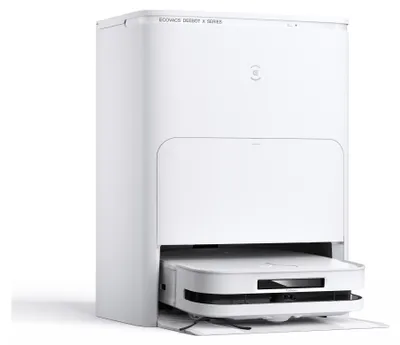 Produktbild von Ecovacs Deebot X5 Omni, Beutellos, Weiß, D-shape, WEIß, Staubbeutel, 67,9 dB