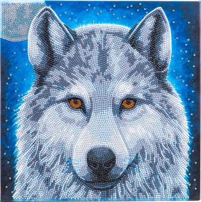 Produktbild von Diamond Painting "Crystal Art Kit", 30 x 30 cm Moonlight