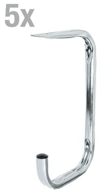 Obrázek produktu pro Alberts 856113 Deckenhaken, gebogen, galvanisch blau verzinkt, Gesamthöhe 255 mm, Hakentiefe 150 mm, Durchmesser Ø18 mm, 5er Set