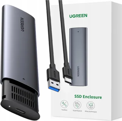Image de Ugreen 10903 Storage Drive Enclosure SSD Enclosure Noir, Gris M.2