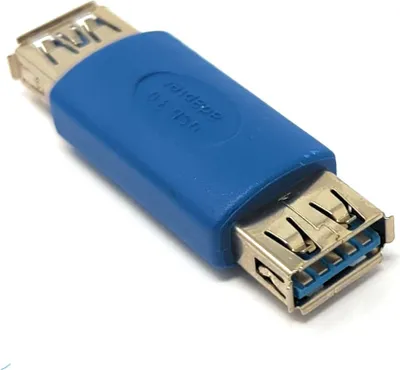 Produktbild von USB 3.0 Adapter Typ A Buchse zu Buchse Kabel in Blau