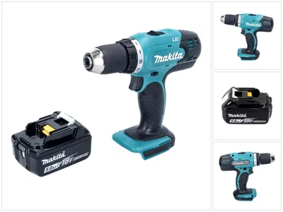 Produktbild von Makita DDF 453 T1 Akku Bohrschrauber 18 V 42 Nm + 1x Akku 5,0 Ah - ohne Ladegerät