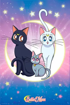 Produktbild von Sailor Moon - Poster - Luna, Artemis & Diana