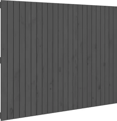 Produktbild von vidaXL Wand-Kopfteil Grau 146,5x3x110 cm Massivholz Kiefer
