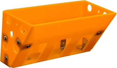 Produktbild von Heuraufe Nagetiere Kaninchen Wandmontage Gelb Futterspender 24x13 cm stabil