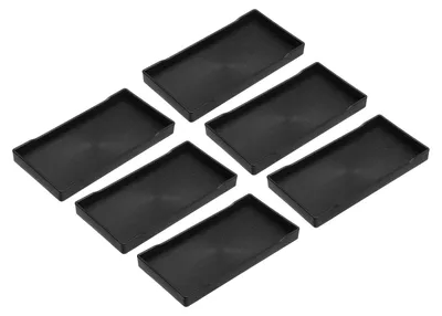 Imagen del producto de Elzusha - Juego de 6 bandejas de plástico  pequeñas, ideales para la cocina y el desayuno
