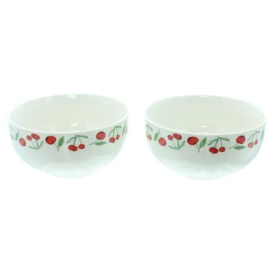 Produktbild von Schüssel "Kirschgenuss", 2er Set, Steingut, Ø 14 x 6 cm, Spülmaschinengeeignet