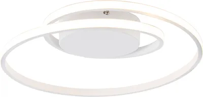 Obrázok produktu pre Trio Leuchten - Dizajnové stropné svietidlo I Stropné svietidlo I Lampa I Svietidlo biele vrátane LED 3-stupňovo stmievateľné - Krula Dimmer I Stmievateľné I Obývacia izba I Spálňa - Hliníková guľatá - I (nevymeniteľná) LED