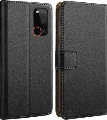 Obrázok produktu pre Kožené puzdro pre Galaxy S20 s magnetickým uzáverom, čierne, 62 palcov