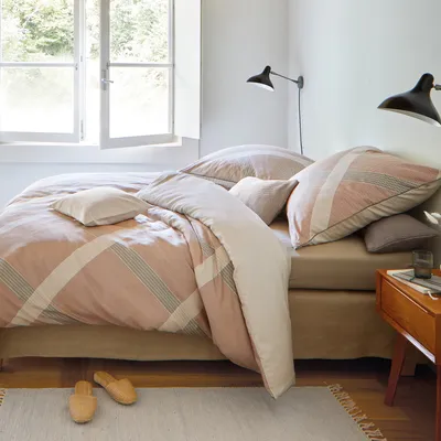Produktbild von Irisette Wendebettwäsche Mako-Satin beige-braun Größe 135x200 cm (80x80 cm)
