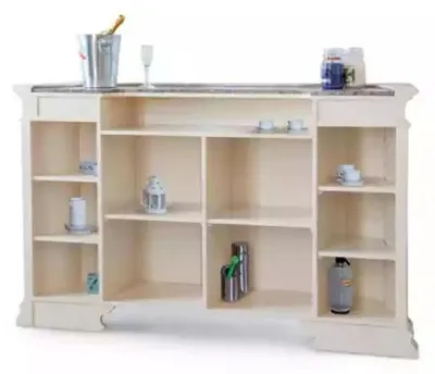 Immagine prodotto di Bartisch Beige Bartheke Barhaus Bartheke Klassischer Stil Bartheke