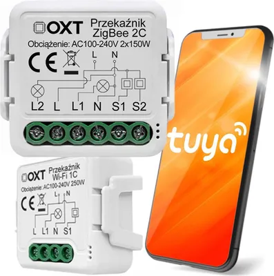 Obrázek produktu pro Modul OXT mini 2 obvody ZigBee Tuya