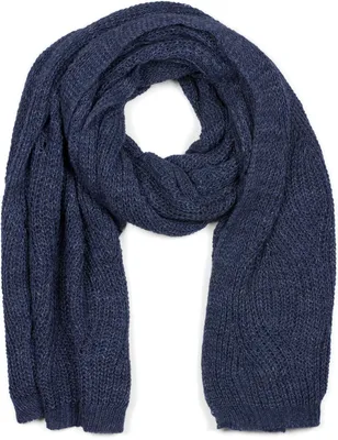 Produktbild von styleBREAKER Uni Strick Schal mit Wellenmuster, Uni Winter Strickschal einfarbig, locker gestrickt, Lochstrick Muster 01018163