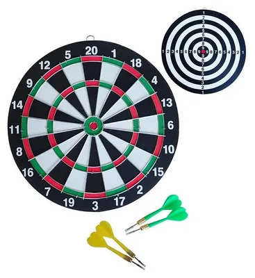 Produktbild von Acra Papierdartscheibe mit Darts 28,5 cm 5123
