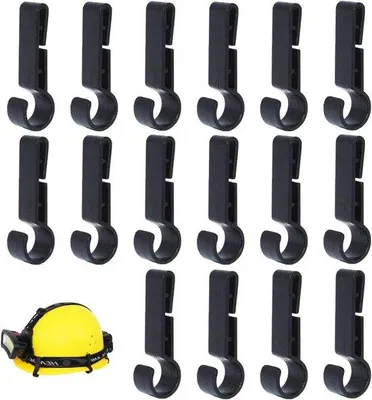Immagine prodotto di 16 clip antiscivolo per lampade frontali - Accessori per caschi di sicurezza