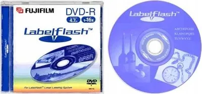 Produktbild von Fujifilm DVD-R 4,7Gb 16x Labelflash Jewel Case 5 pack, -5 - 55 °C, 10 - 95 %