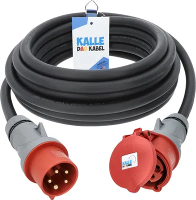 Produktbild von Kalle CEE Gummi-Verlängerungskabel H07RN-F 5G 6,0 mm² 50 Meter 400V 32A IP44
