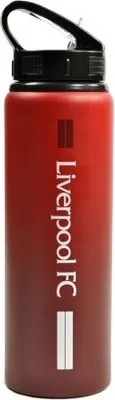 Produktbild von Liverpool FC - Wasserflasche, mit Farbverlauf, Aluminium BS3107 (Einheitsgröße) (Rot/Weiß)