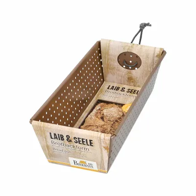 Immagine prodotto di Birkmann Laib & Seele Brotbackform, Perforiert, Brot Backform, Brotform, mit Antihaftbeschichtung, 25 cm, 210516