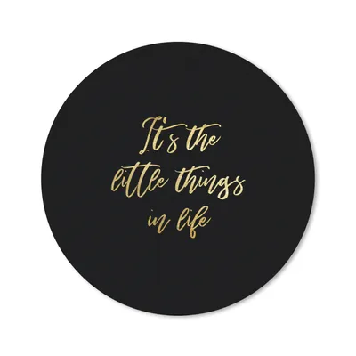 Produktbild von MuchoWow® Mauspad Mousepad Zitat - Leben - Schwarz und Gold 40x40 cm - Mousepads - Maus Mat - Pad - Mausunterlage - Schreibtisch Accessoires