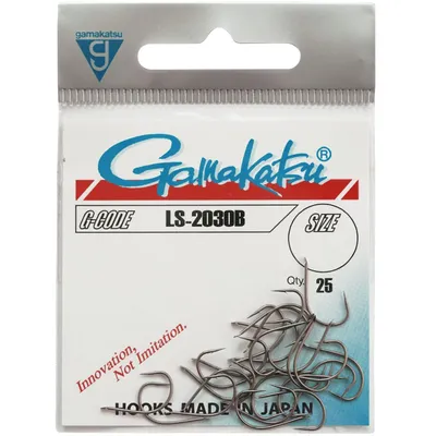 Produktbild von Gamakatsu LS-2030B Hooks Bronzefarben - 25 Einzelhaken, Größe:8