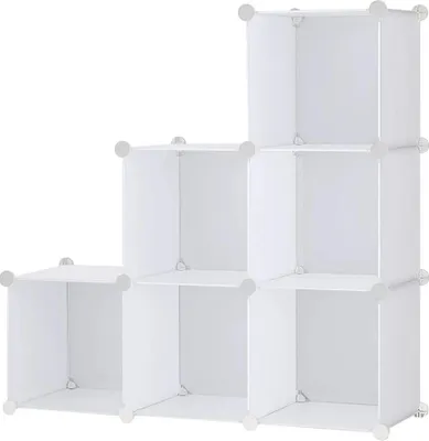 Obrázek produktu pro Hogler 3872 Variabilní regálový systém 6 modulů, 92 x 97 x 32 cm, bílá