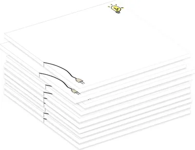 Produktbild von PRICARO Notizblock "Light", magnetisch, A7, 10 Stück
