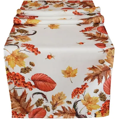 Immagine prodotto di Runner da tavolo stampa foglie colorate foglie d'autunno 40x140 cm